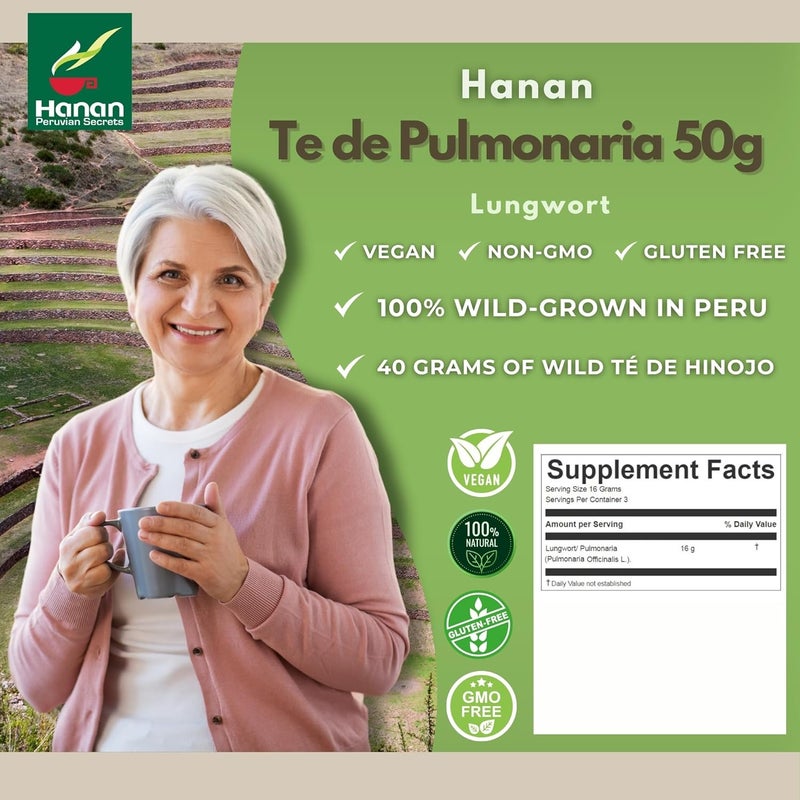 Hanan Lungwort Loose Leaf Tea 1.8 oz - Image 2